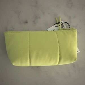 ZARA FABRIC TOILETRY BAG; ONE SIZE ONLY | LIME GREEN; NWT